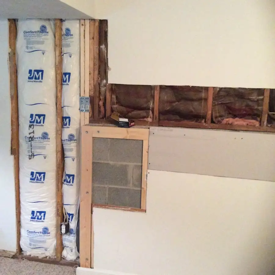 Wall insulation replacement during Odor Removal & Deodorization in East Bethel